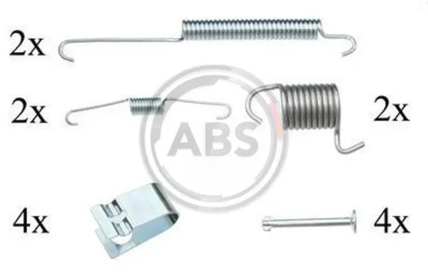 Пружинки колодок барабанных Suzuki Grand Vitara 05-- ABS A.B.S. 0842Q (фото 1)