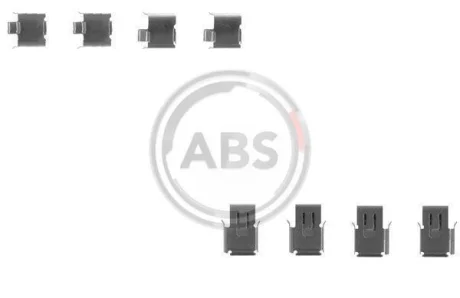 Комплект монтажний гальмівних колодок A.B.S. A.B.S. 1171Q