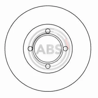 Гальмівний диск перед. Opel Astra F/Tigra -00 (256x19.9) A.B.S. 15750