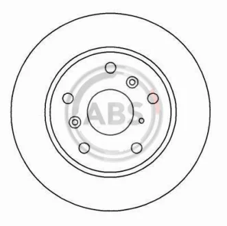 Гальмівний диск пер. Tiggo/J11/Probe/Brawny/626/Capella/Telstar 87- A.B.S. 15950
