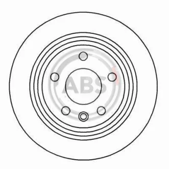 Гальмівний диск задн. E39 (95-04) A.B.S. 16340