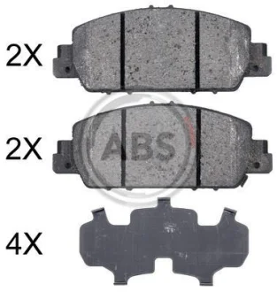 Гальмівні колодки пер. Honda Accord 12- (AKEBONO) A.B.S. 35014