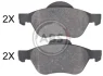 Гальмівні колодки пер. Renault Megane/Scenic/Clio 05-09 (ATE) A.B.S. 35023 (фото 1)