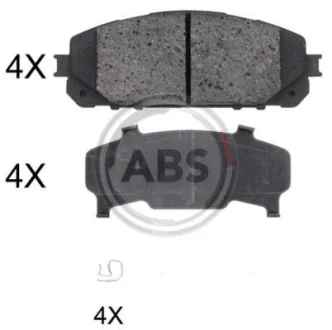 Колодка гальм. диск. передн. (ABS) A.B.S. 35047