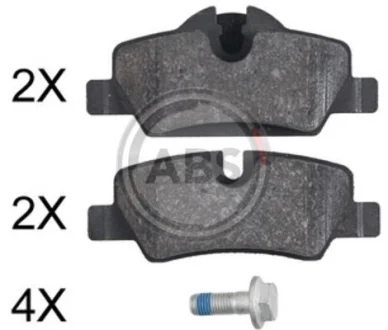 Гальмівні колодки зад. MINI Cooper/One (F55-F57) 13- (LUCAS/TRW) A.B.S. 35049