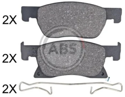 Гальмiвнi колодки дисковi переднi 15" A.B.S. A.B.S. 35123