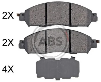 Колодки гальмівні дискові A.B.S. A.B.S. 35128