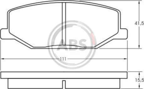 Гальмівні колодки пер. Jumny 91- A.B.S. 36179