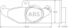 Гальмівні колодки зад. Laguna I 93-01 (brembo) (125,9x58,4x14,8) A.B.S. 36788 (фото 1)