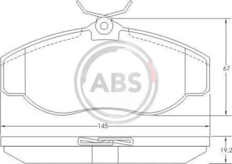 Гальмівні колодки пер. Discovery/Range Rover 94-04 A.B.S. 36941