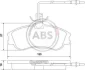 Гальмівні колодки пер. Berlingo/Partner 96-01 (Lucas) (з датчиком) A.B.S. 37016 (фото 1)