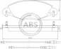 Комплект гальмівних колодок A.B.S. A.B.S. 37285 (фото 1)