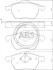 Комплект тормозних колодок, дисковий тормоз A.B.S. 37514 (фото 1)