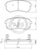 Гальмівні колодки зад. Hyundai Accent/Kia Rio/Ceed 05- (mando) A.B.S. 37515 (фото 1)
