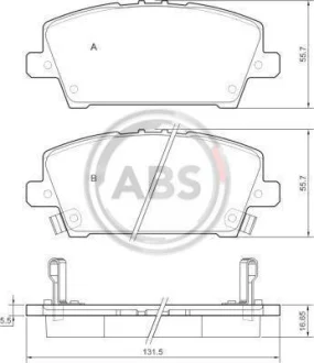 Гальмівні колодки пер. Civic 05-11 A.B.S. 37529