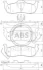 Колодка гальм. JEEP Grand Cherokee задн. (ABS) A.B.S. 37534 (фото 1)