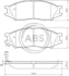 Гальмівні колодки пер. Almera (06-21) A.B.S. 37680 (фото 1)