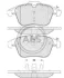 Гальмівні колодки пер. Jaguar S-Type/XJ/XK/XF/XE 2.0-4.2 99- (ATE) (156.4x72x19) A.B.S. 37686 (фото 1)