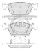 Гальмівні колодки пер. Accord/Accord 08-15 A.B.S. 37720 (фото 1)