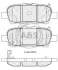 Комплект гальмівних накладок, дискове гальмо A.B.S. A.B.S. 37745 (фото 1)