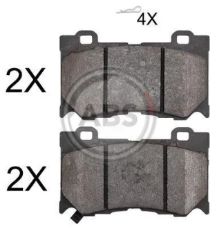 Комплект гальмівних колодок A.B.S. A.B.S. 37768
