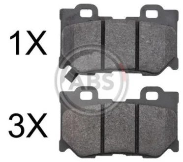 Комплект гальмівних колодок A.B.S. A.B.S. 37769