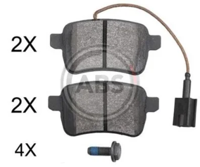 Комплект гальмівних колодок A.B.S. A.B.S. 37775