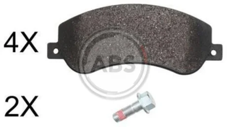 Гальмівні колодки пер. VW Amarok 10- (BOSCH) A.B.S. 37793