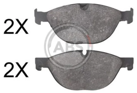 Гальмівні колодки пер. BMW 5 (E60) 3.0d 04-/Jaguar XK/XF 2.0-5.0 09-19 (ATE) A.B.S. 37807