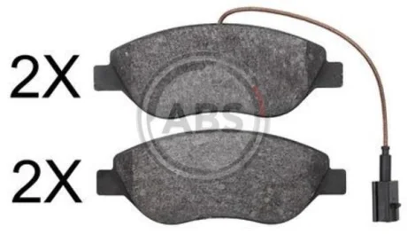 Комплект гальмівних колодок A.B.S. A.B.S. 37818