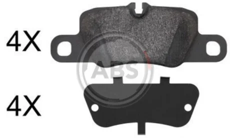 Комплект гальмівних колодок A.B.S. A.B.S. 37820