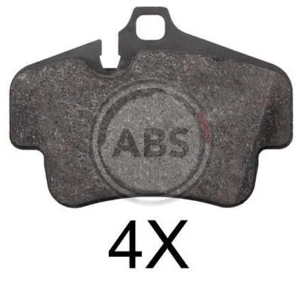 Гальмівні колодки зад. 911 (997)/718 Boxter (982) 04- (121.3x86.1x16.8) (BREMBO) A.B.S. 37823 (фото 1)
