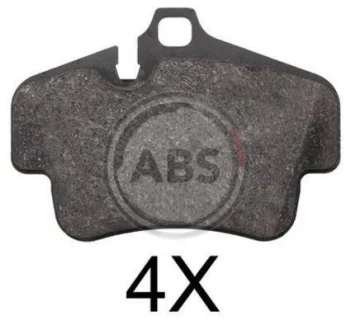 Гальмівні колодки зад. 911 (997)/718 Boxter (982) 04- (121.3x86.1x16.8) (BREMBO) A.B.S. 37823
