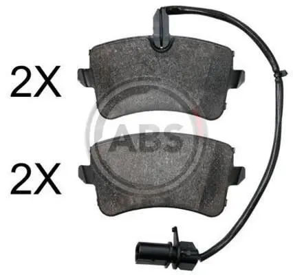 Гальмівні колодки зад. Audi A6 10- (LUCAS/TRW) A.B.S. 37830 (фото 1)