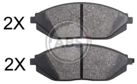 Гальмівні колодки пер. Spark 10- (Akebono) A.B.S. 37842