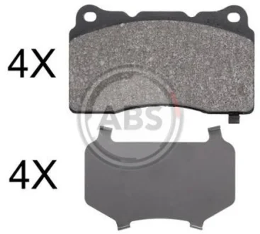 Комплект гальмівних колодок A.B.S. A.B.S. 37857