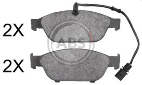 Комплект гальмівних колодок A.B.S. A.B.S. 37864