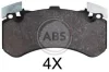 Гальмівні колодки пер. Audi A6/A7/A8 09-18 (BREMBO) (188,8x101x17) A.B.S. 37894 (фото 1)