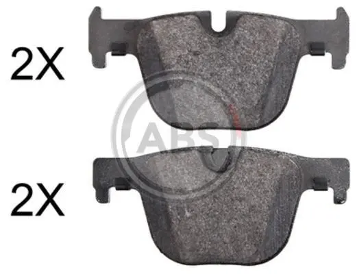 Гальмівні колодки зад. BMW 3 (F30/F31/F34) 11-18 (ATE) (123,8x59,1x17,3) A.B.S. 37925 (фото 1)