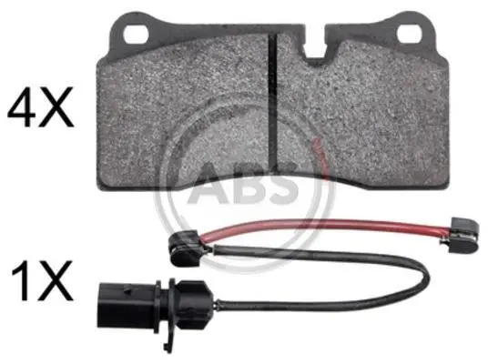 Гальмівні колодки зад. AUDI Q7 (4LB)/R8 06- (BREMBO) A.B.S. 37986 (фото 1)