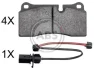 Гальмівні колодки зад. AUDI Q7 (4LB)/R8 06- (BREMBO) A.B.S. 37986 (фото 1)
