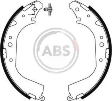Комплект гальмівних колодок A.B.S. A.B.S. 8581