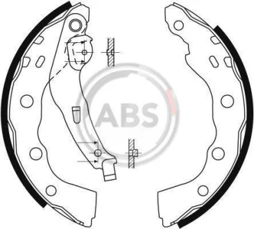 Комплект гальмівних колодок A.B.S. A.B.S. 9088