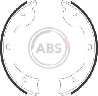 Колодка гальм. барабан. BMW, RENAULT, VW задн. (ABS) A.B.S. 9109