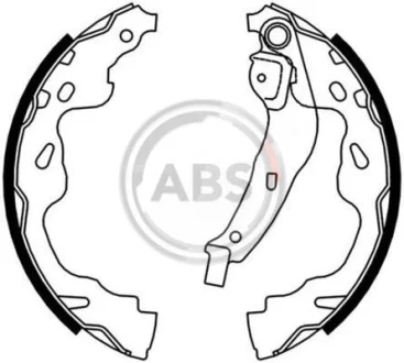 Колодка гальм. барабан. (вир-во ABS) A.B.S. 9165