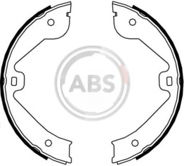 Комплект гальмівних колодок, стоянкове гальмо A.B.S. A.B.S. 9177