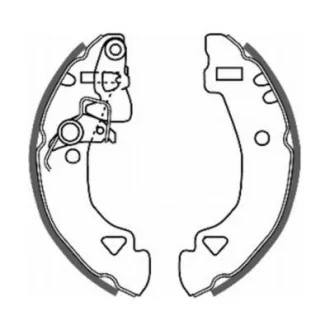 Гальмівна колодка FIAT 147, DUNA, ELBA, FIORINO, PANDA, PENNY, SEICENTO / 600, UNO 1.0-Electric 07.84-07.04 ABE C0F008ABE