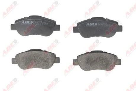 Комплект гальмівних колодок передн, FIAT 500, 500 C, DOBLO, FIORINO, GRANDE PUNTO, PANDA, PANDA/HATCHBACK, PUNTO FORD KA 1.1-1.6 09.02- ABE C1F063ABE