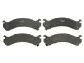 Комплект гальмівних колодок переднього., CADILLAC DEVILLE CHEVROLET AVALANCHE, AVALANCHE 1500, EXPRESS, SILVERADO 1500, SILVERADO 2500, SILVERADO 2500 HD, SILVERADO 3500 HD, TAHOE 4.3-8.1 10.98- ABE C1Y032ABE (фото 1)