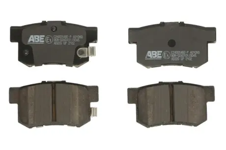 Комплект гальмівних колодок задній., ACURA LEGEND, LEGEND II, TL, TSX FIAT SEDICI HONDA ACCORD IV, ACCORD IX, ACCORD V, ACCORD VI, ACCORD VII, ACCORD VIII, CITY IV, CIVIC III 1.1-3.7 01.86- C24005-P ABE C24005ABEP